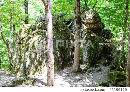 Devil's Finger butte rock in Shapsugskaya zone Devil's Finger butte rock in Shapsugskaya zone 43196119