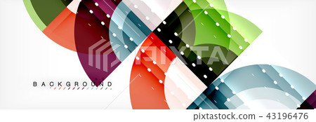Vector circular geometric abstract background 43196476