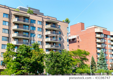 Modern condo buildings with huge windows in Montre Modern condo buildings with huge windows in Montre 43196747