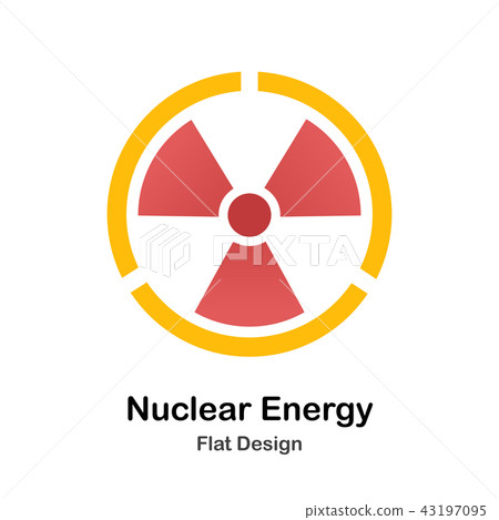 Nuclear Energy Flat Illustration 43197095