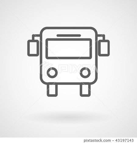Bus public transportation flat icon, vector Bus public transportation flat icon, vector 43197143