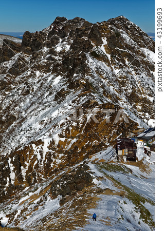 Yatsugatake山脈·從Akatake的攀登看到的Yokodake山脊線 43199693