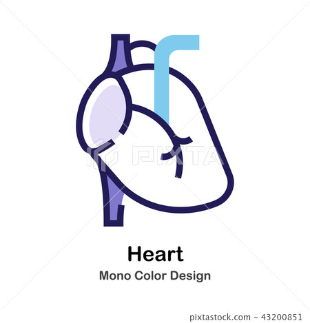 Heart mono color icon - Stock Illustration [43200851] - PIXTA