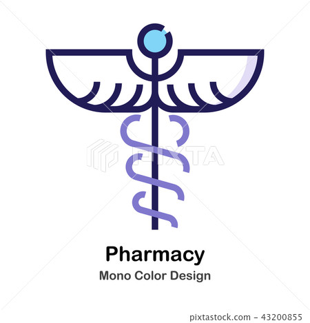 Pharmacy mono color icon 43200855