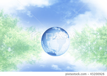 地球,綠色和天空(日本) 地球,綠色和天空(日本) 43200926