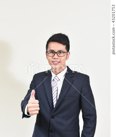 portrait of businessman isolated white background portrait of businessman isolated white background 43201753