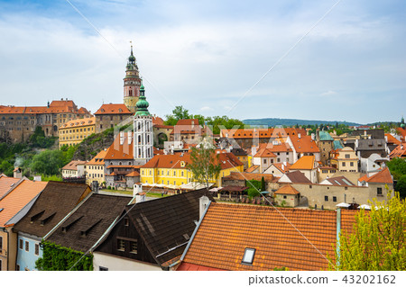 Cesky Krumlov skyline in Czech Republic Cesky Krumlov skyline in Czech Republic 43202162