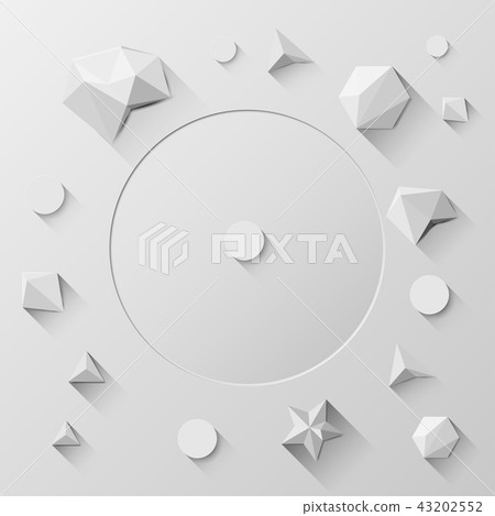 3D Low Polygon Geometry Abstract Background 3D Low Polygon Geometry Abstract Background 43202552