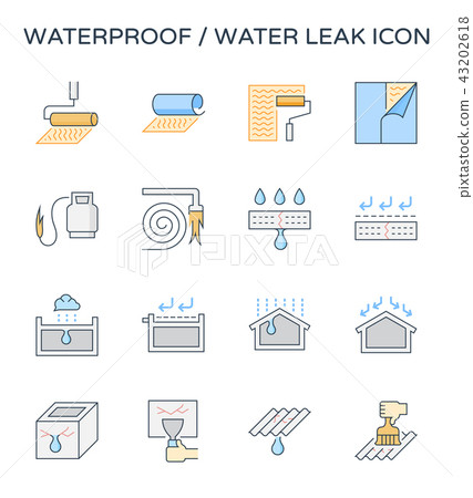 waterproof water leak icon 43202618