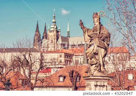 Saint Augustin, Charles Bridge and Prague castle 43202847