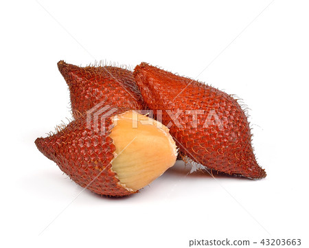 Salacca or zalacca on white background 43203663