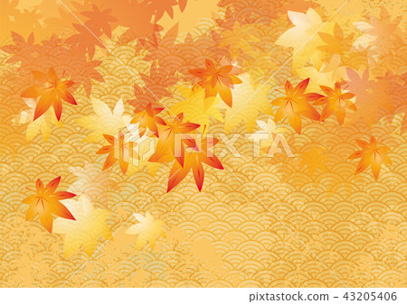 Ore Japanese pattern autumn leaves 43205406