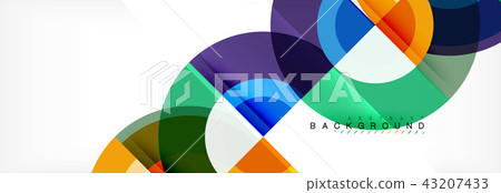 Vector circular geometric abstract background 43207433