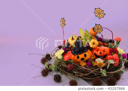 Flower arrangement of Halloween image 43207866