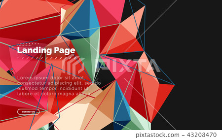 Vector 3d triangle abstract background,... - Stock Illustration ...