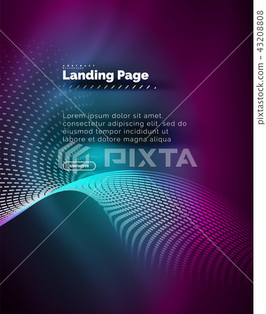 Neon glowing background for landing page 43208808