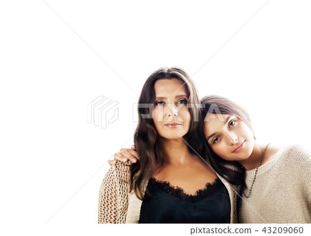 cute pretty teen daughter with real mature mother hugging, fashi cute pretty teen daughter with real mature mother hugging, fashi 43209060