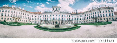 Esterhazy castle in Fertod, Hungary, analog filter 43211484