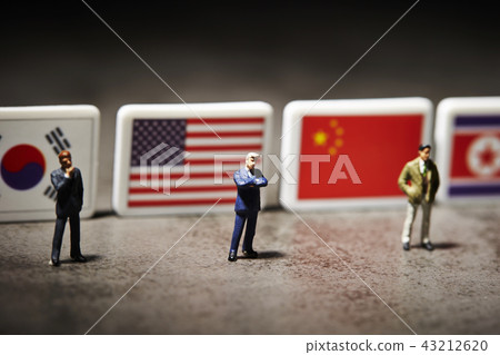 Businessman with flag Businessman with flag 43212620