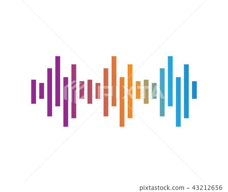 sound wave ilustration logo vector icon template sound wave ilustration logo vector icon template 43212656
