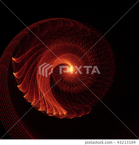 Abstract Orange Glowing Energy Flow Swirl Abstract Orange Glowing Energy Flow Swirl 43213104