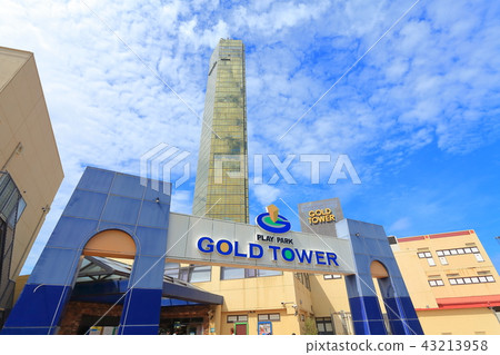 金塔（Utazu）在晴朗的天氣下 43213958