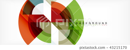 Vector circular geometric abstract background 43215170