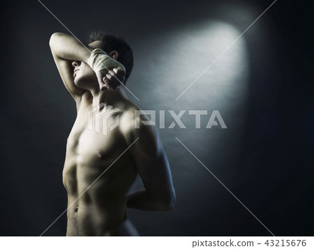 Naked athlete 43215676