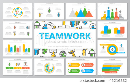 Human resources and business organization management multipurpose presentation templates and 43216882