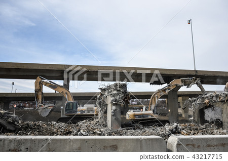 Montreal, Canada - April 9, 2017: Turcot project 43217715