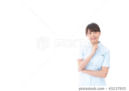 Worried nurse Worried nurse 43217935