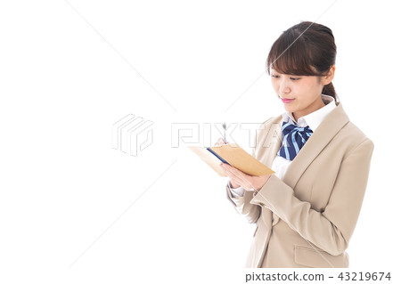 Students taking notes 43219674