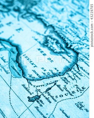 Old Map Middle East Region 43219785
