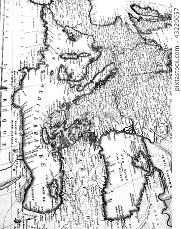 Old Map Middle East and Europe 43220057