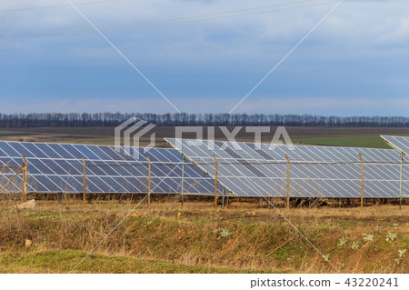 Photovoltaics in solar power station Photovoltaics in solar power station 43220241