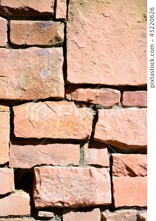 Brick wall of Lockhart Castle 43220626