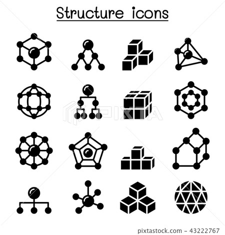 Structure icon set Structure icon set 43222767