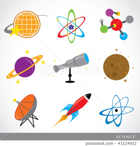 science stuff icon Universe Solar system Planet science stuff icon Universe Solar system Planet 43224932