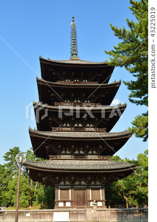 世界遺產- 奈良公園興福寺五層塔-照片素材（圖片） [43225019] - PIXTA圖庫