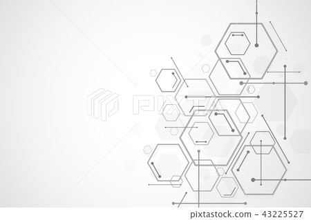 Abstract hexagon background , Technology polygonal - Stock Illustration ...