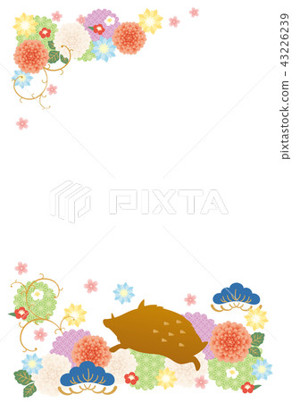 New Year card template (Year year) 43226239