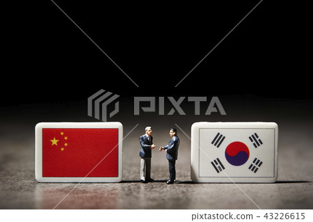 商人談話與國旗國際事務圖像 商人談話與國旗國際事務圖像 43226615