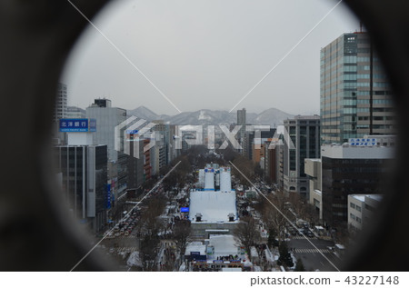 Sapporo Snow Festival, from the clock tower Sapporo Snow Festival, from the clock tower 43227148