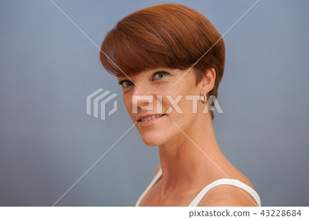 young beautiful woman anticipates emotions 43228684