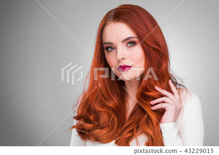Gorgeous redhead model girl Gorgeous redhead model girl 43229015