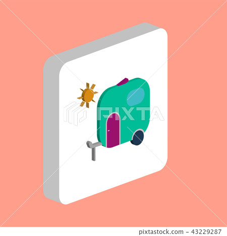 Camping Trailer computer symbol 43229287