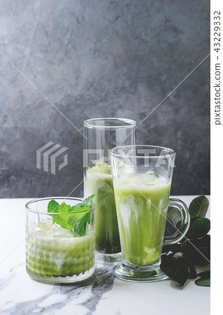 Matcha iced latte Matcha iced latte 43229332