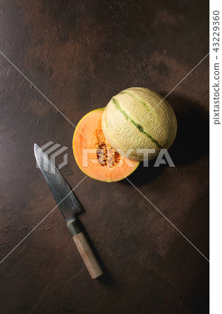 Half of Cantaloupe melon 43229360
