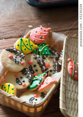 Octopus grilled cookies with icing 43230284