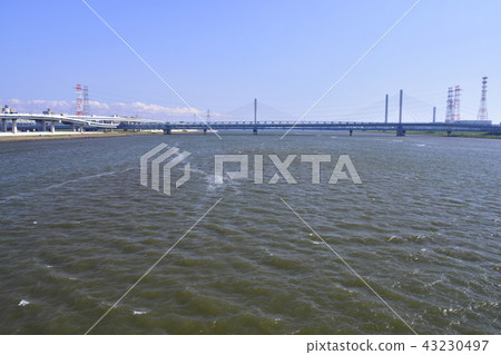 Scenery of Arakawa estuary 43230497